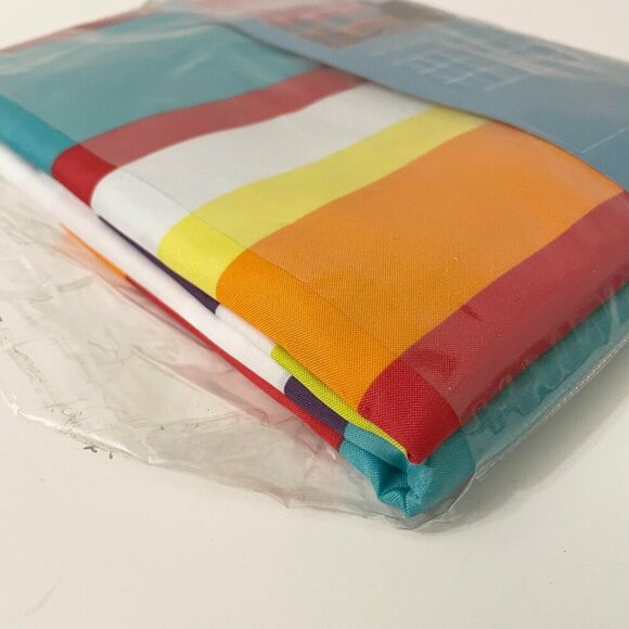 Lila Shower Curtain without Rings Stripes Bathroom 71 x 71 Inch - Picture 10 of 13